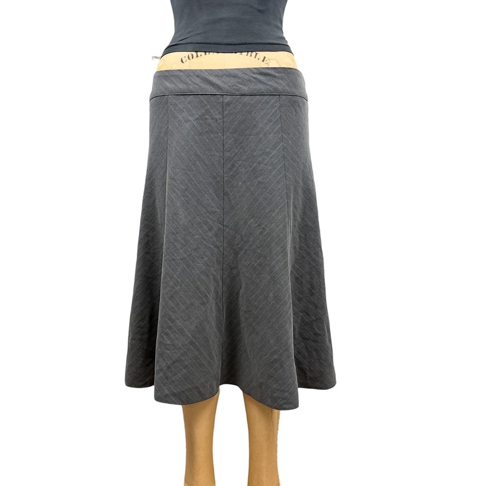 90s Pinstripe Pleated Mini‎ Skirt Dark Academia Preppy Schoolgirl Chic Medium